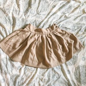 Zara Tan Mini Skirt, heavyweight fabric, size M